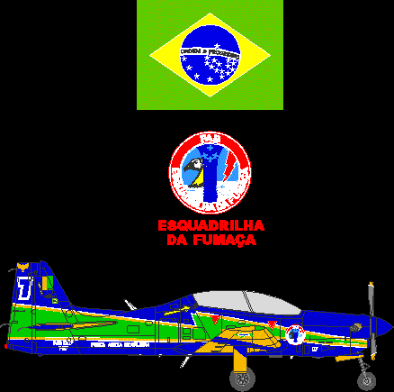 T - 27 tucano escuadron de humo