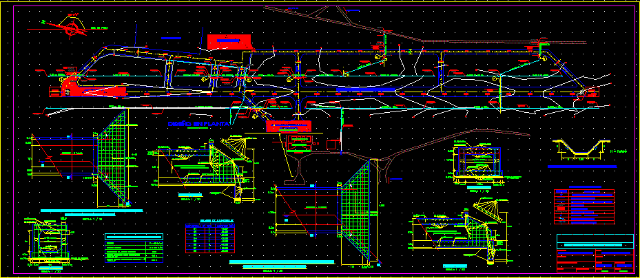 Plano de drenaje - aeropuerto