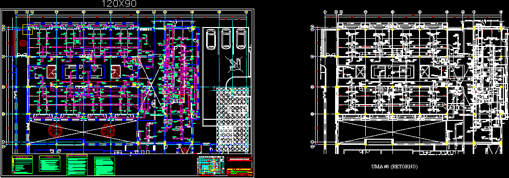 Distribucion de ducteria de lamina para aire acondicionado