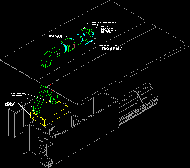 Decantadores de grasa y ventilador