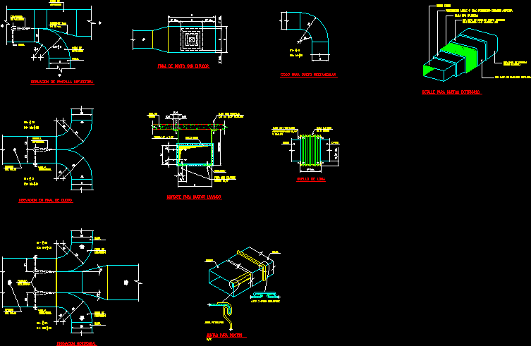 Aire acondicionado - detalles ductos