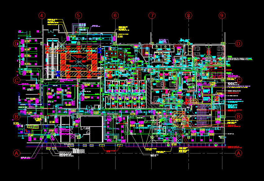 Plan de la parte layout hvac