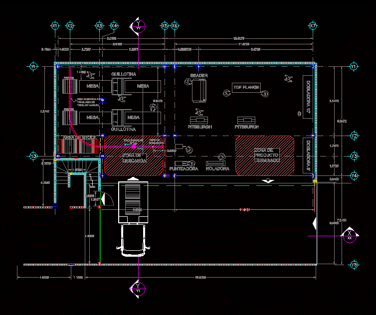 Maquinaria para taller de ductos de a.a.