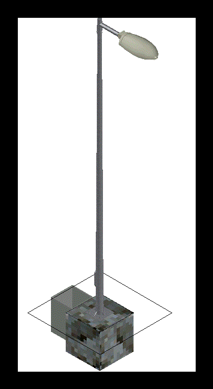 poste com lâmpada de estrada