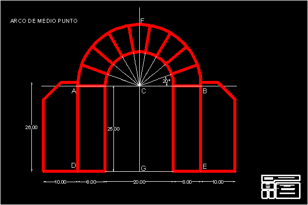 semicircular arch