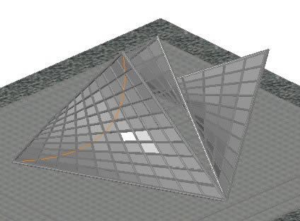 Lattice 3d - hyperbolic paraboloid - active surface