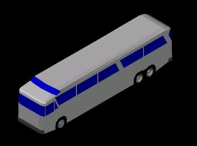 City bus in 3d