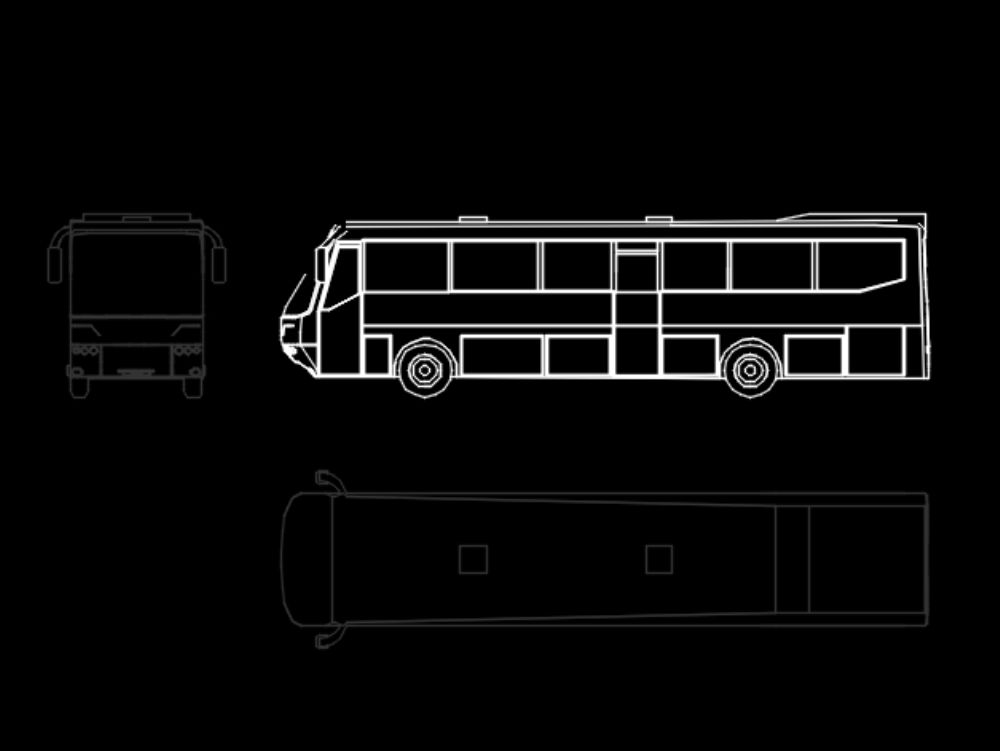Bus in cad for student work