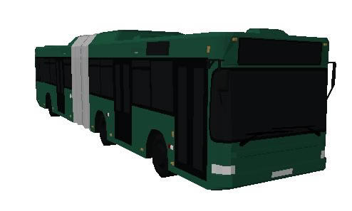 ônibus articulado 3d