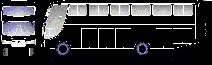Conception de la carrosserie du bus Volvo FL10 camet bolivie