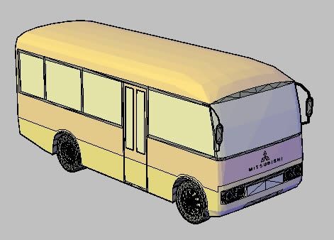Mini ônibus montanha-russa