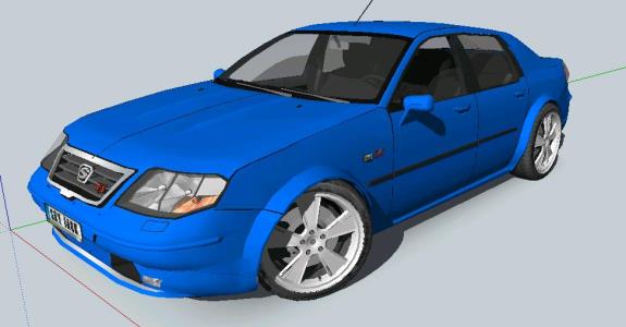 2005 blue sedan