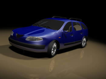 voiture renault laguna modèle 3D