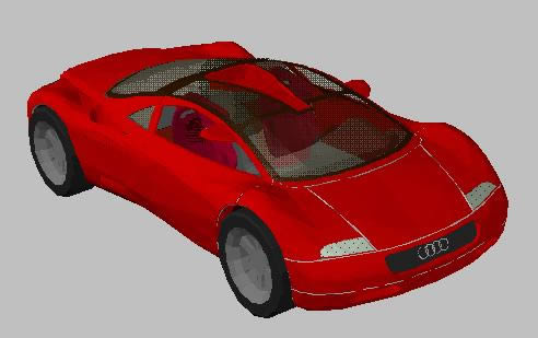 Audi 3d - macchina