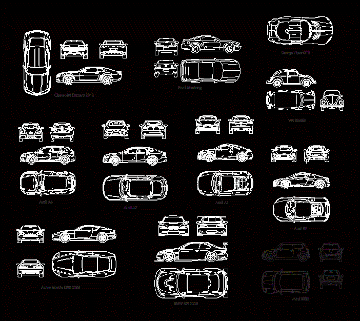 various cars