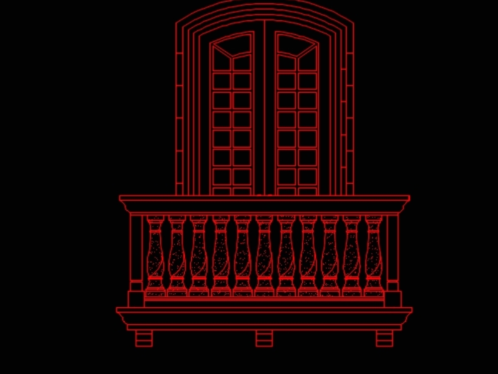 pilastro decorativo guida balcone moderno