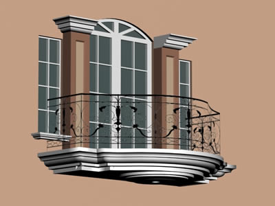 Typischer Balkon der nicaraguanischen Kolonialarchitektur