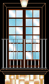 balcony window door