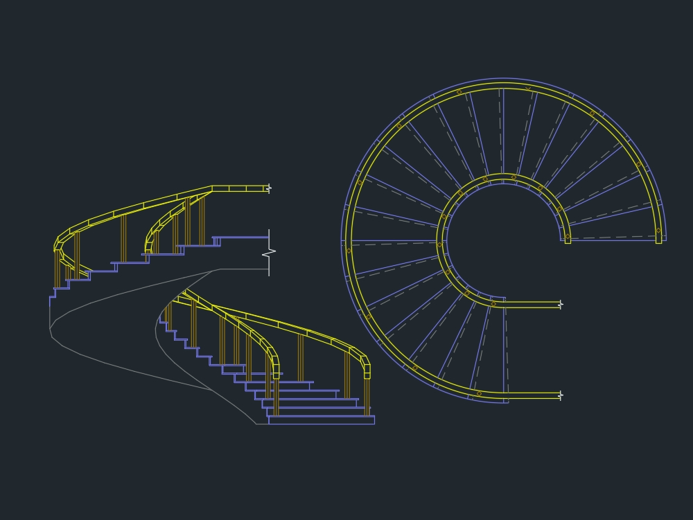 conception d'un escalier en colimaçon