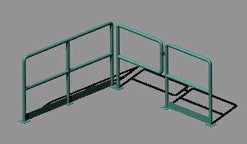 3d industrial handrail