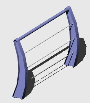 3D-Hightech-Geländer