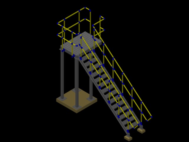 Escalera 3d