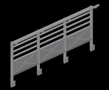3d steel railing