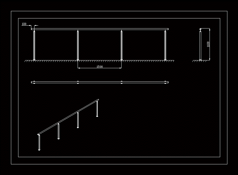 garde-corps en aluminium