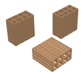 Tijolo bricks - 3d / brick / ceramic, very common in brazil