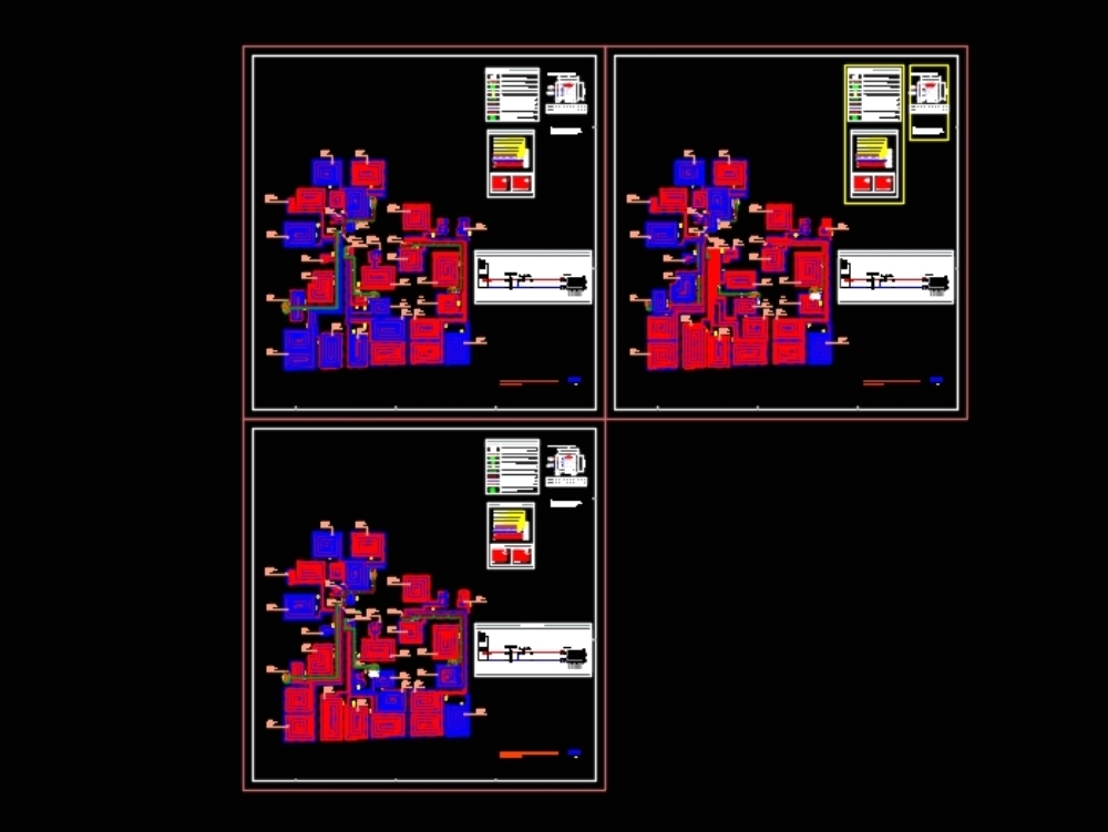 Instalacion De Suelo Radiante En Edificio Plurifamiliar En Autocad Librería Cad 0740