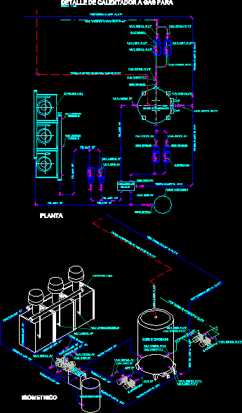 Schematische Darstellung eines Gaswarmwasserbereiters