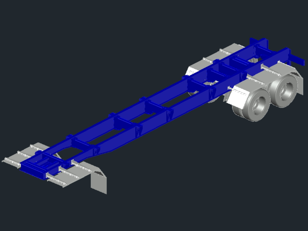 Complete truck chassis in three dimensions