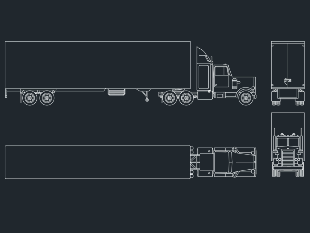 camion de transport à essieux rotatifs