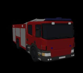 camion dei pompieri 3d