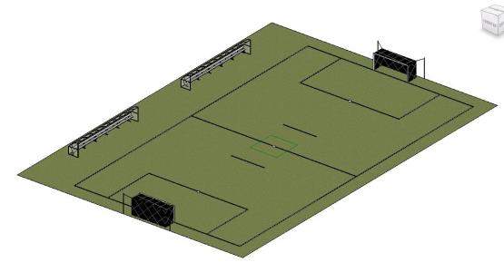 soccer field 3d