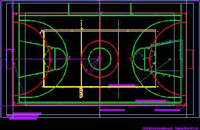 Layout of courts