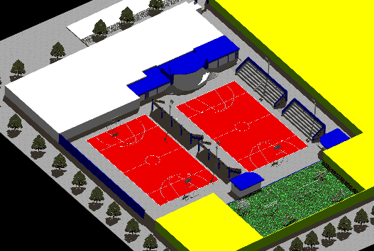 Colosseo sportivo in 3d