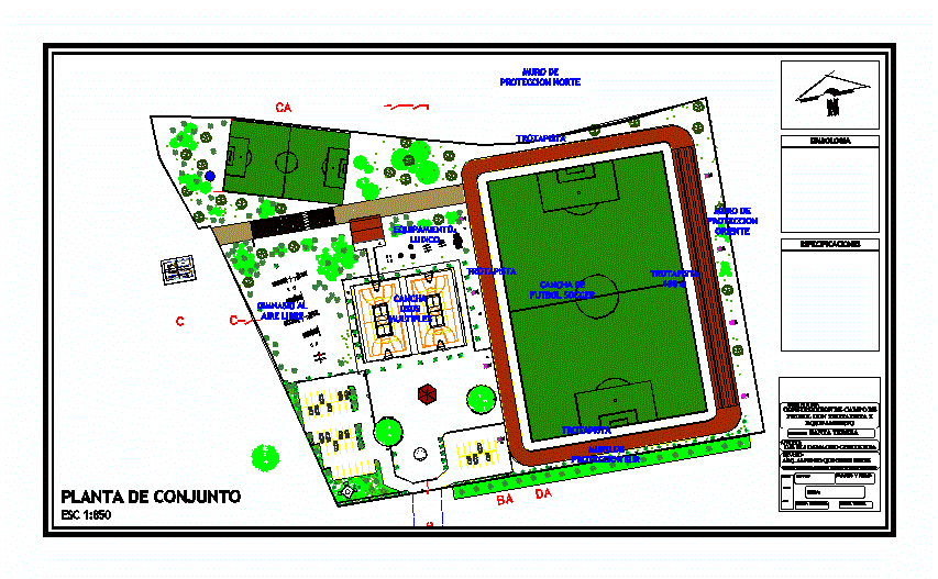 Courts - green areas and public spaces