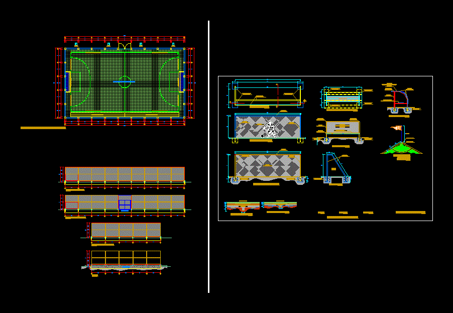 Synthetic court plan