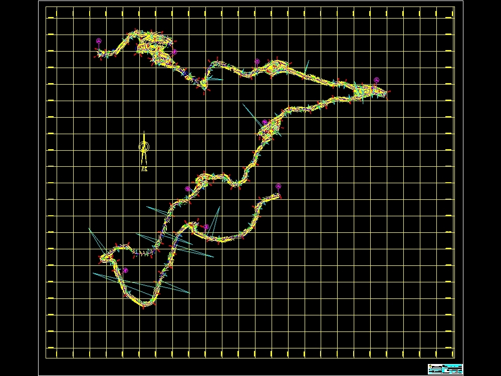 Plans of a cayran road to join its annexes