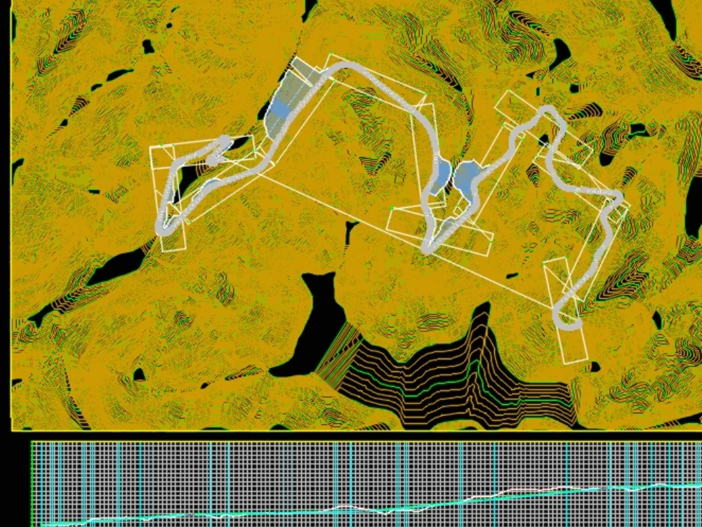 Desenho geométrico de estradas em Cusco