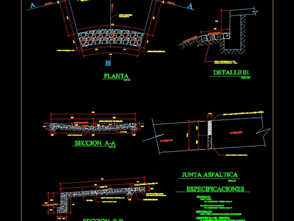 Baden típico para rodovia tipo 3