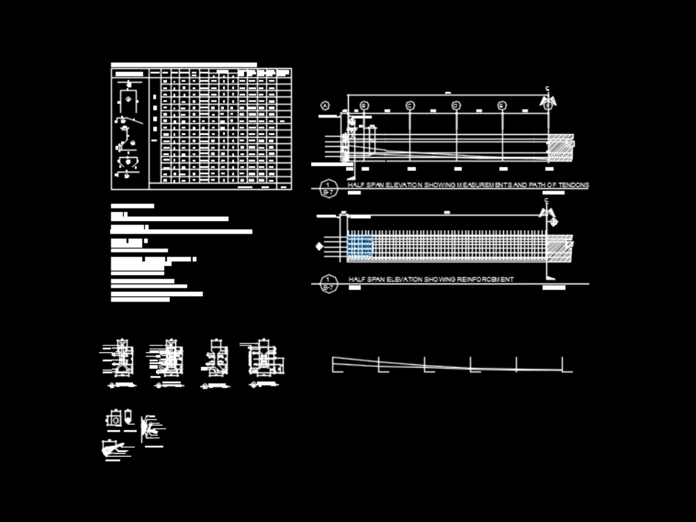 Typical bridge beam prestressed concrete beam type 3