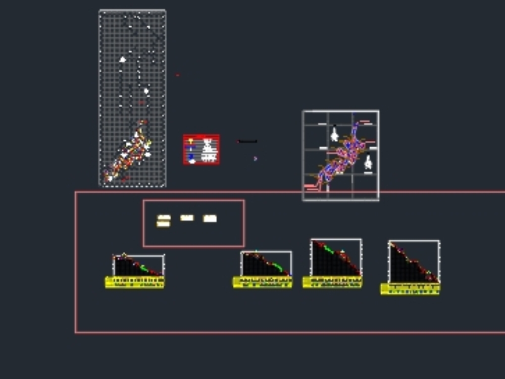 Road longitudinal profile in autocad