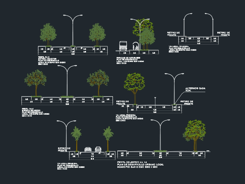 Seccion transversal de la calzada - diseno de trafico