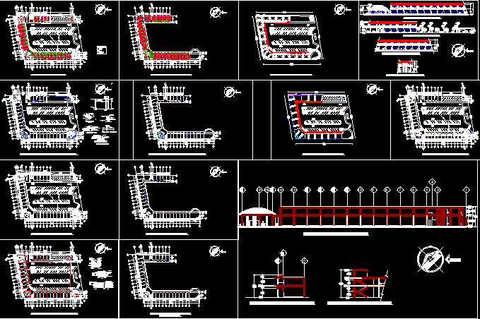 Pequena plaza comercial en dos niveles