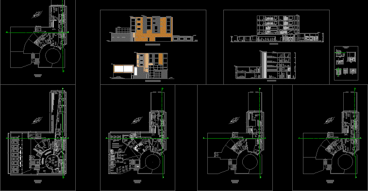 Strip mall center