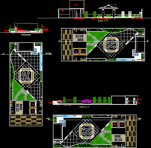 Diseno de terraza de un club