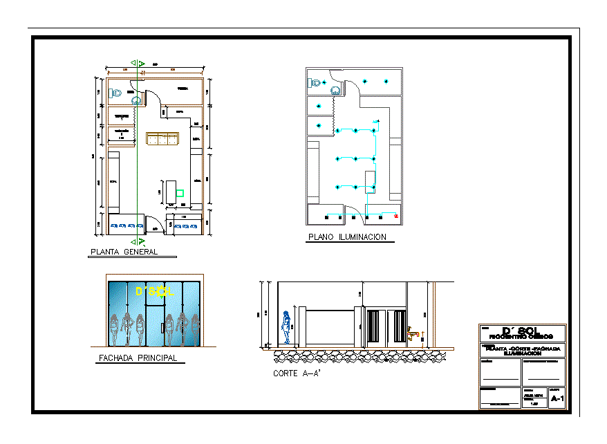 Diseno de un local comercial; para venta de de ropa