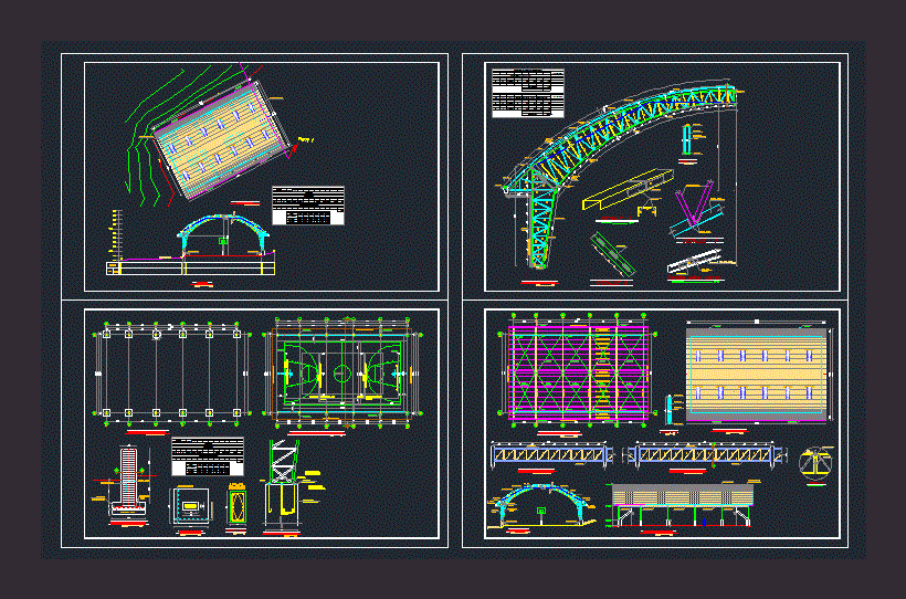 Diseno y calculo estructural de cubierta de cancha de usos multiples